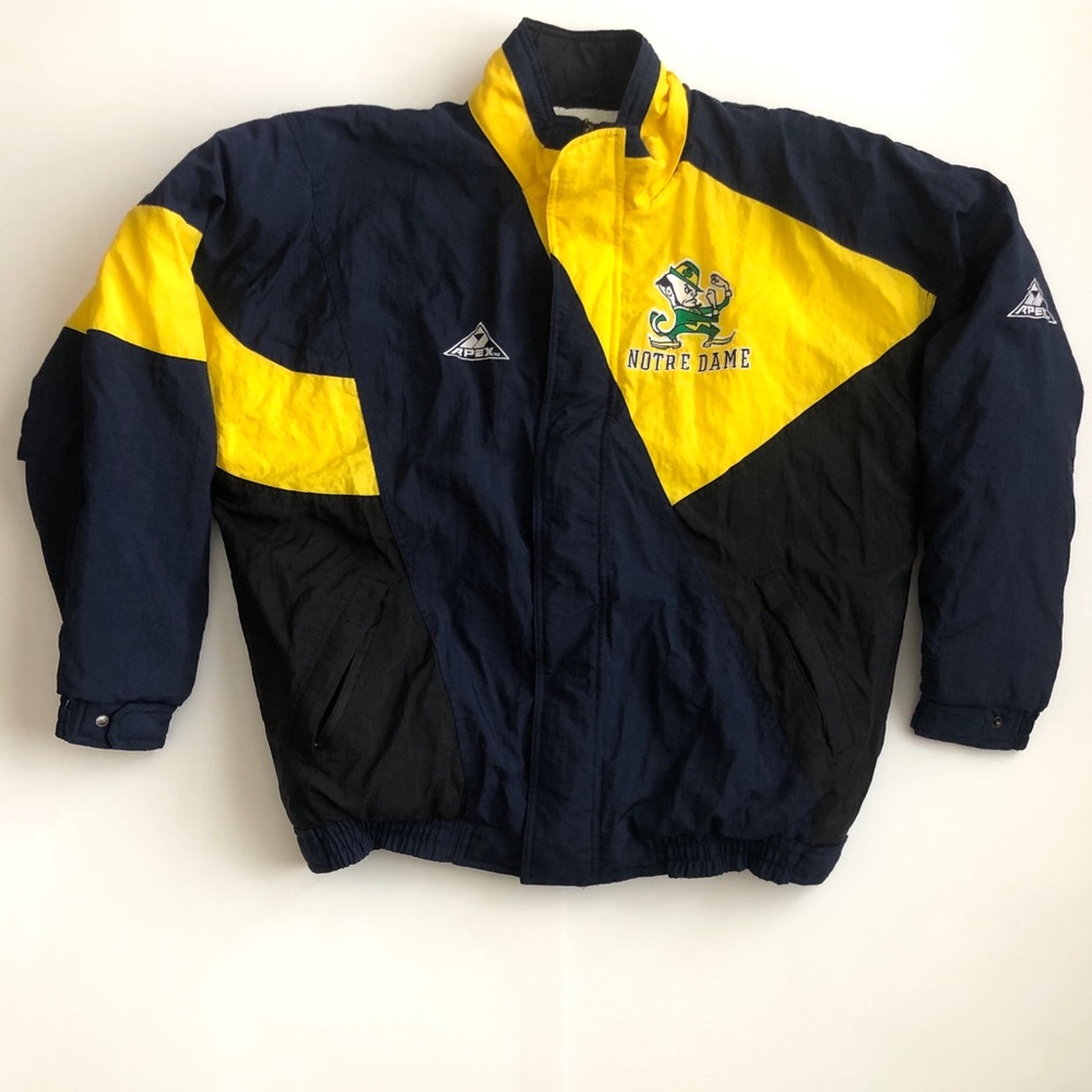 Vintage Apex One Norte Dame Fighting Irish Coat - Picture 2 of 8